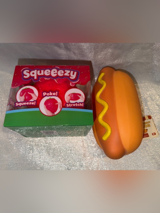 Other - Squeeezy Strawberry & Squishy Hot Dog Toy
